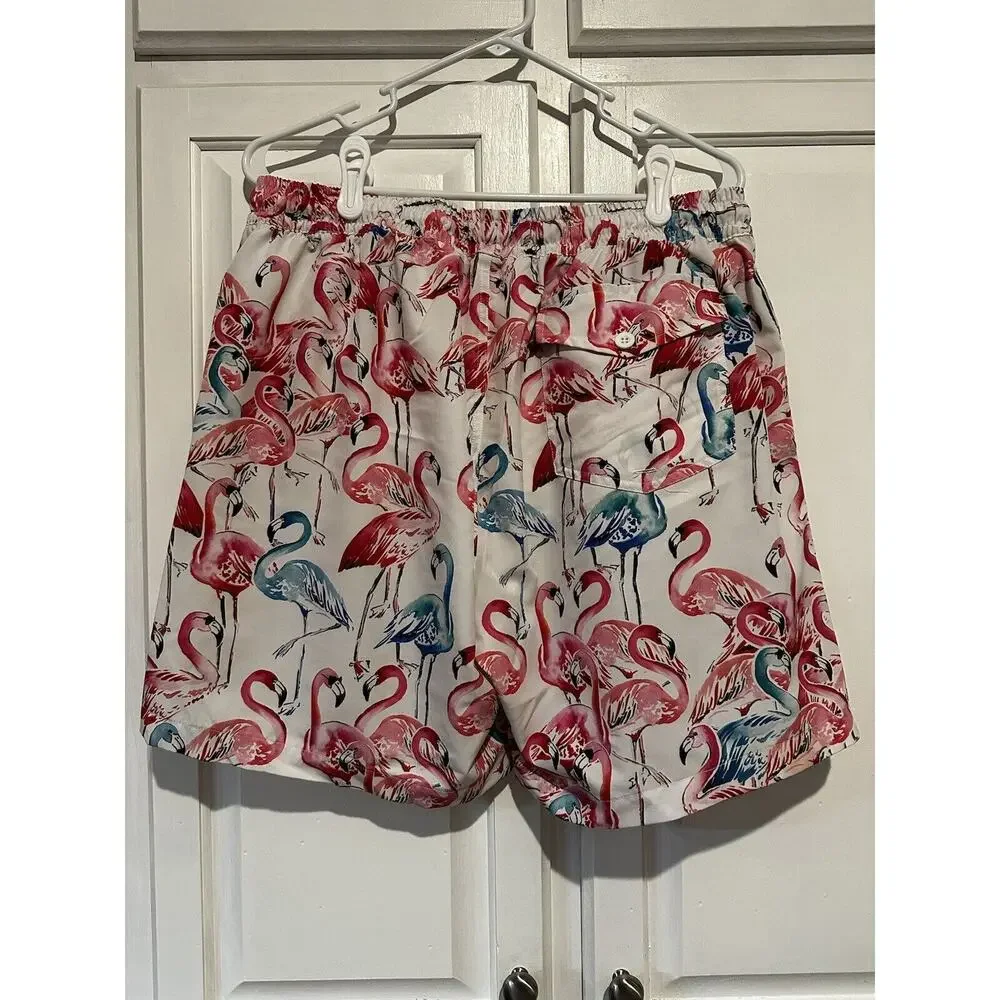 Crown And Ivy Swim Trunks Pink Flamingo Men’s Size XL Shorts